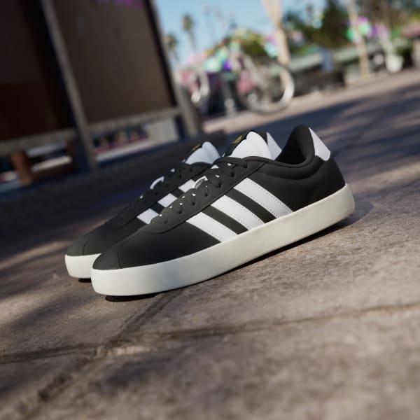 adidas VL Court 3.0 Shoes Core Black M 6.5 / W 7.5 Womens Product Image