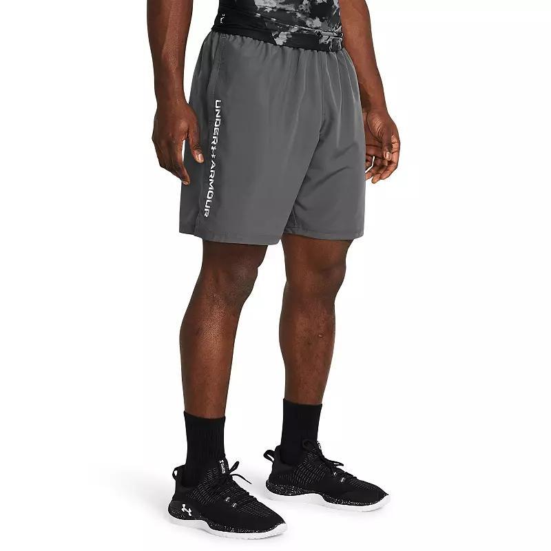 Big & Tall Under Armour Woven Wordmark Shorts, Men's, Size: XL Tall, Castlerock Product Image