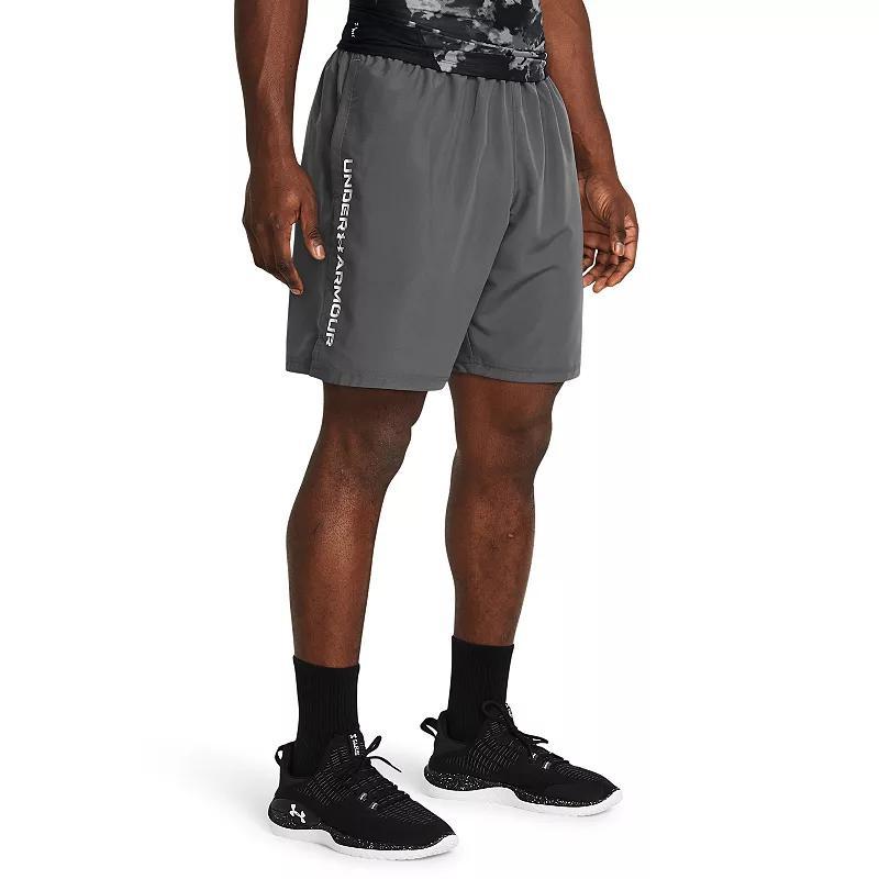 Big & Tall Under Armour Woven Wordmark Shorts, Men's, Size: XL Tall, Castlerock Product Image