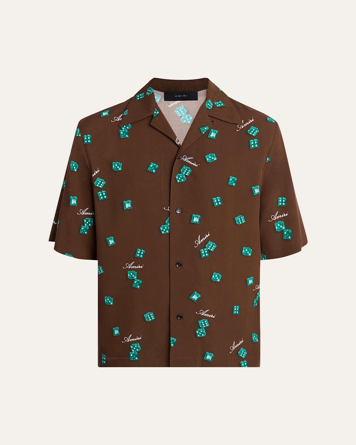 Mens Dice Bowling Shirt Product Image