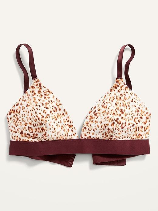 Supima® Cotton-Blend Triangle Bralette Top Product Image