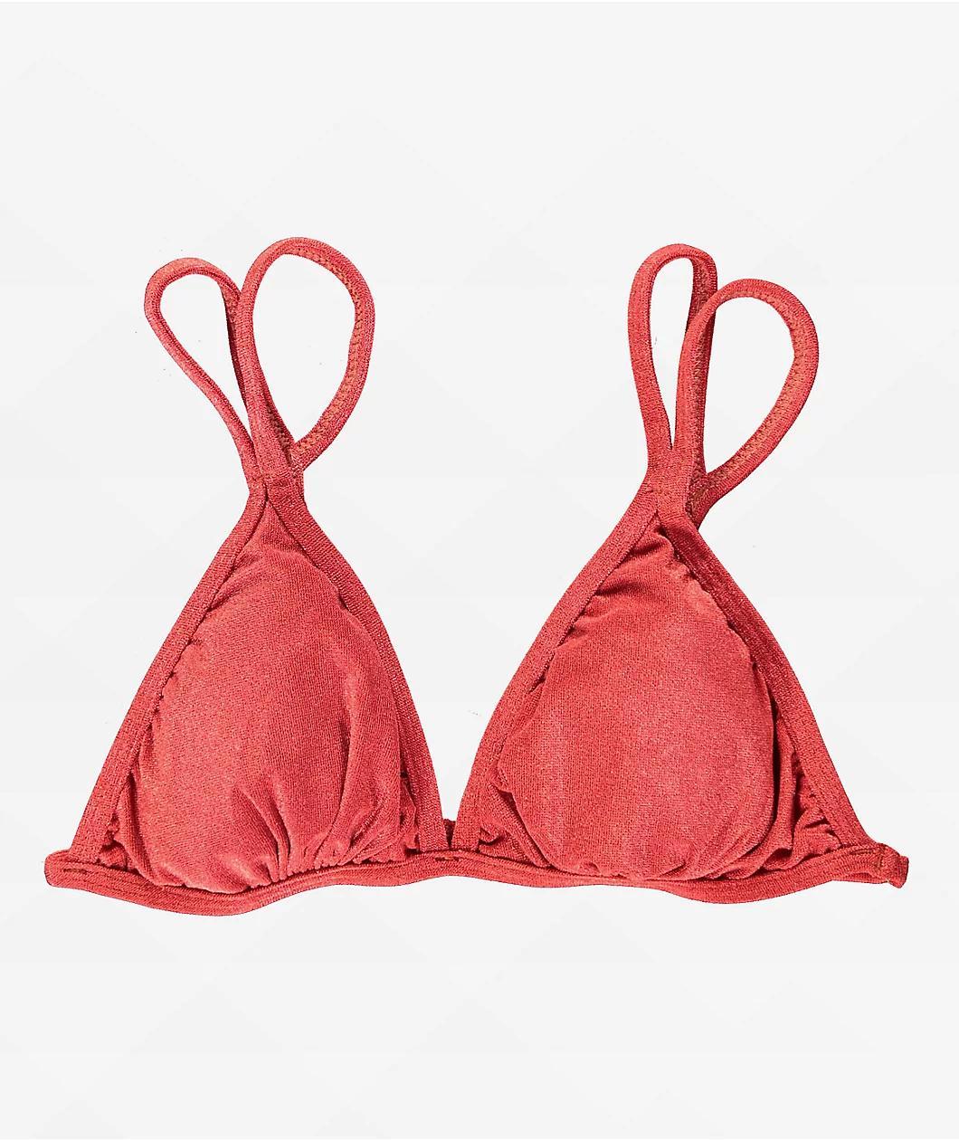 Rio De Sol Malibu Chili Trio Duo Triangle Bikini Top Product Image