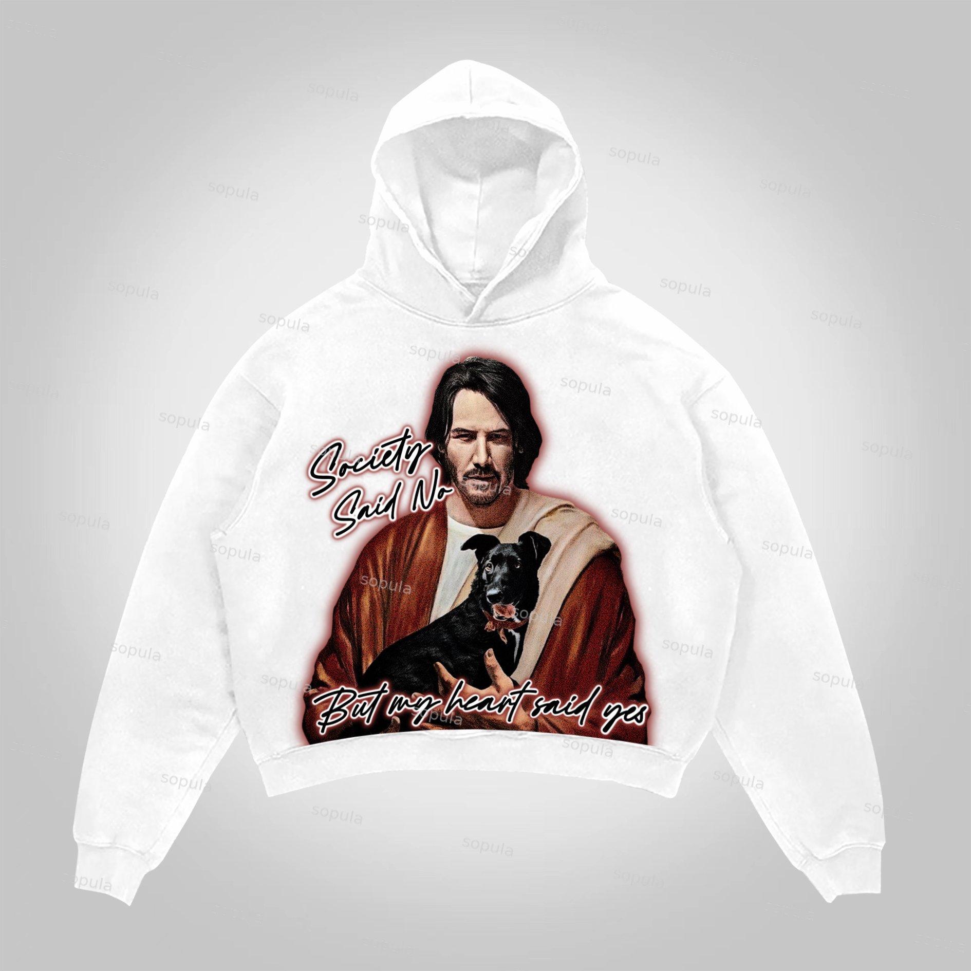 Sopula Top Man Retro Graphic Hoodie Product Image