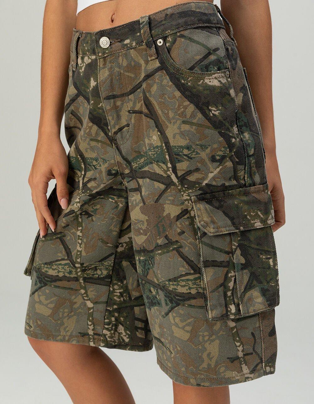 RSQ Womens Low Rise Cargo Camo Jorts Product Image