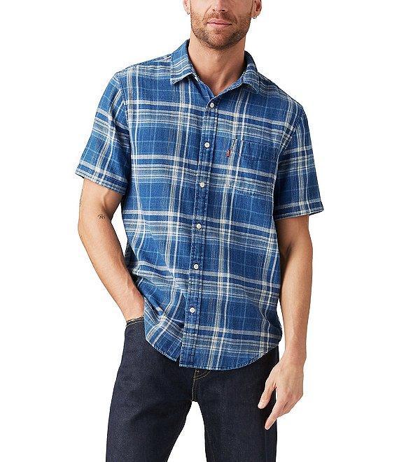 Levi's® Patch Pocket Plaid Short Sleeve Woven Shirt Product Image