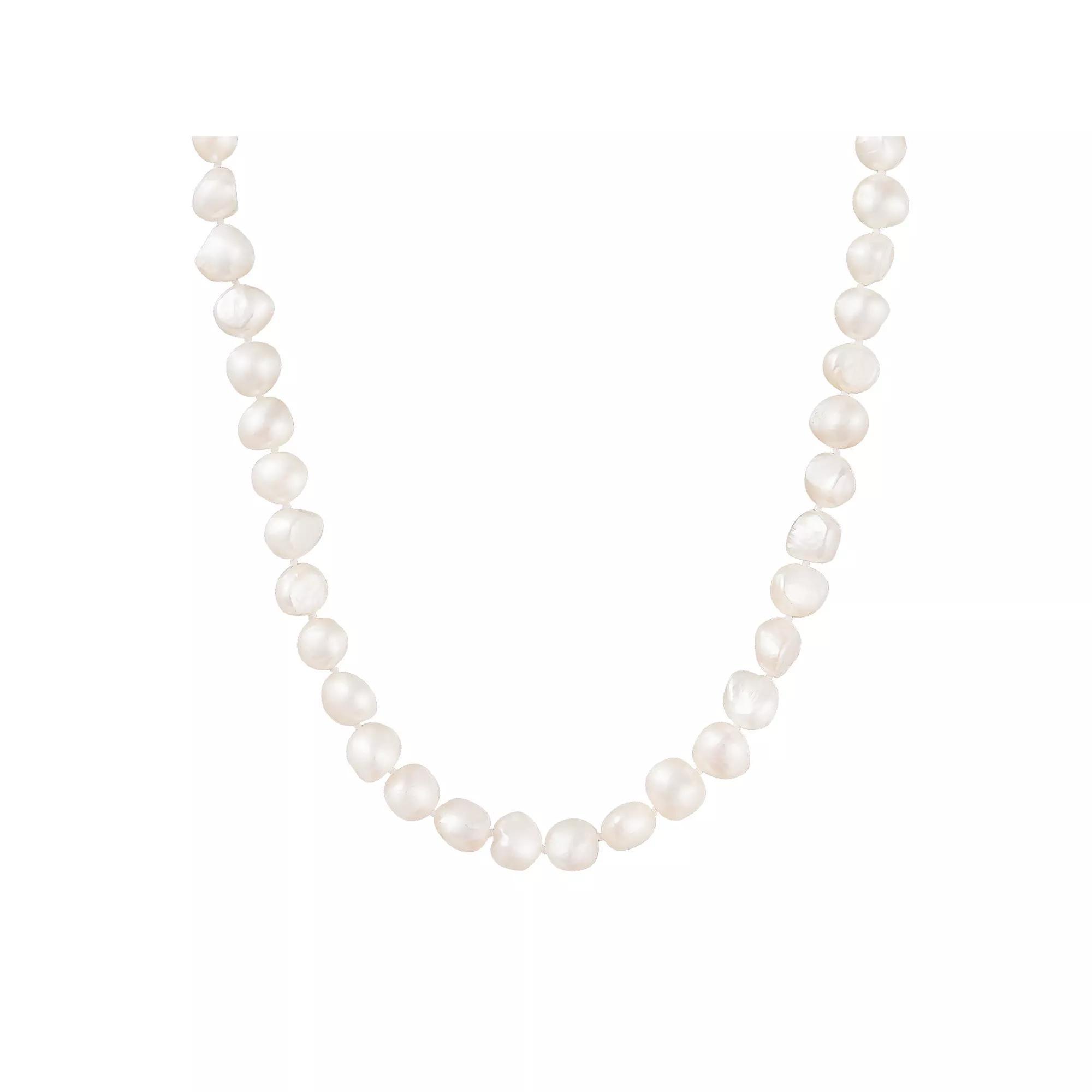 14k Gold Baroque Freshwater Cultured Pearl Necklace, Women's, Size: 18" Product Image