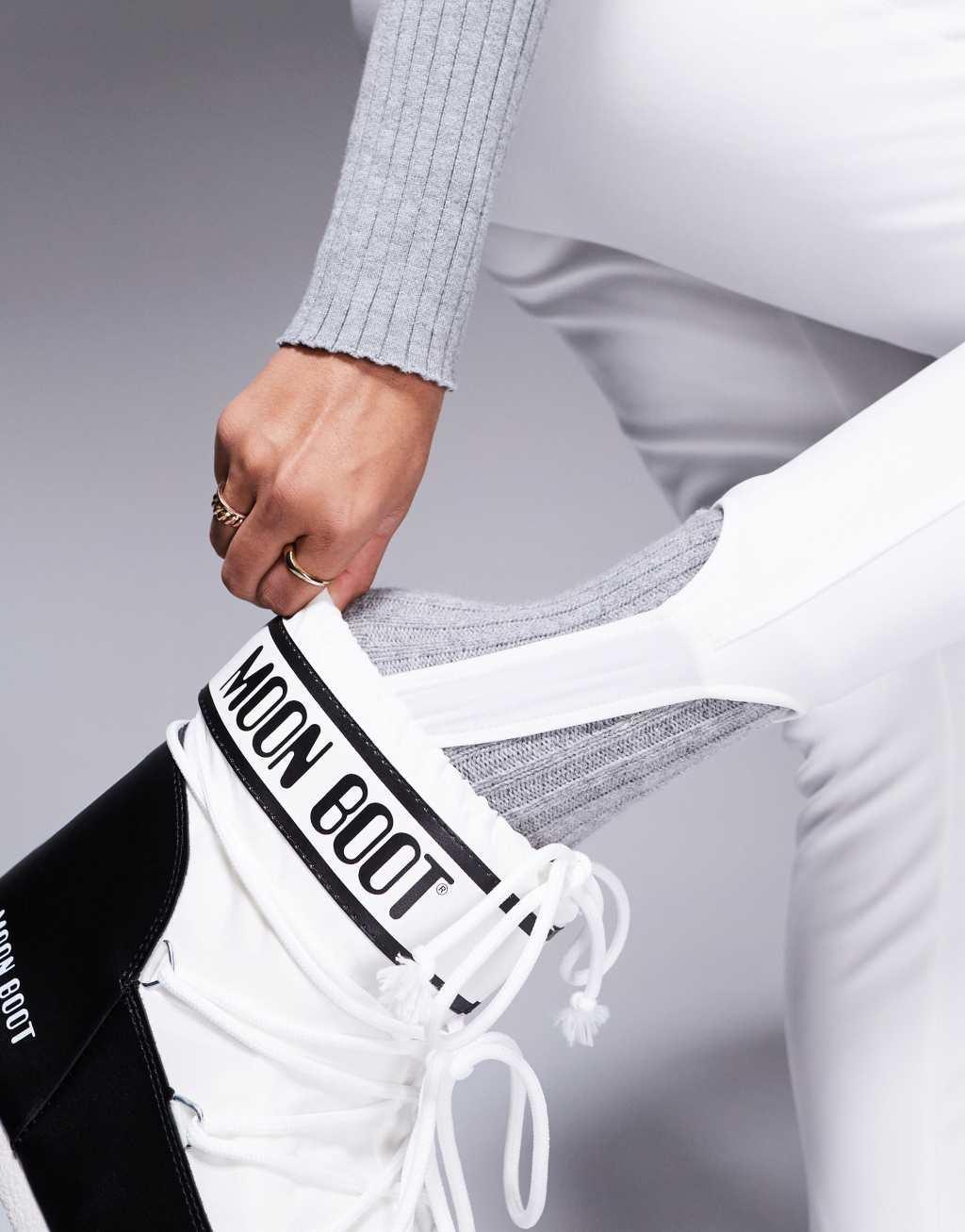 4505 Ski soft shell water repellent skinny ski pants in white  Product Image
