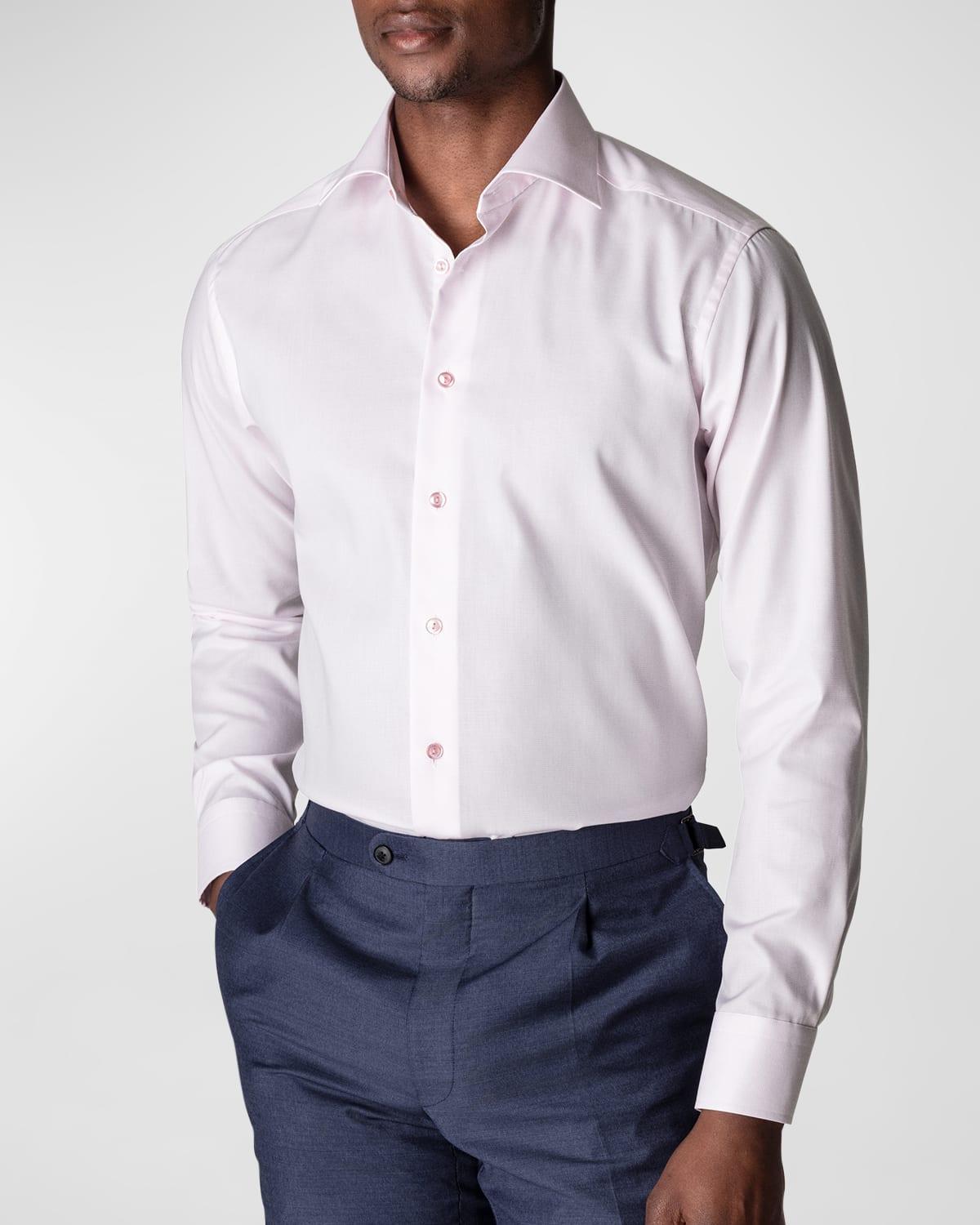 Mens Slim-Fit Textured Solid Shirt Product Image