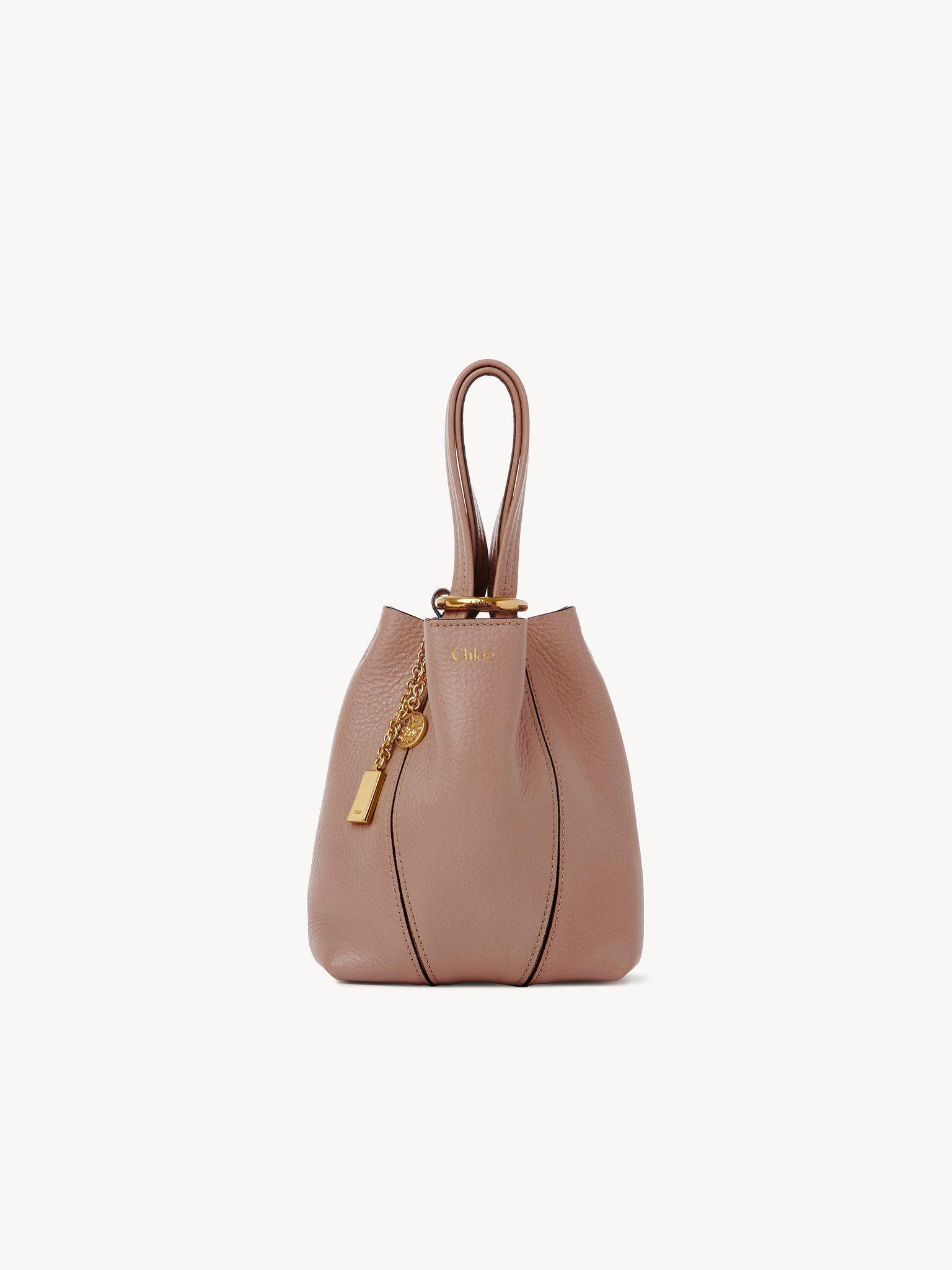 Small Chloé Spin tote bag in grained leather Product Image