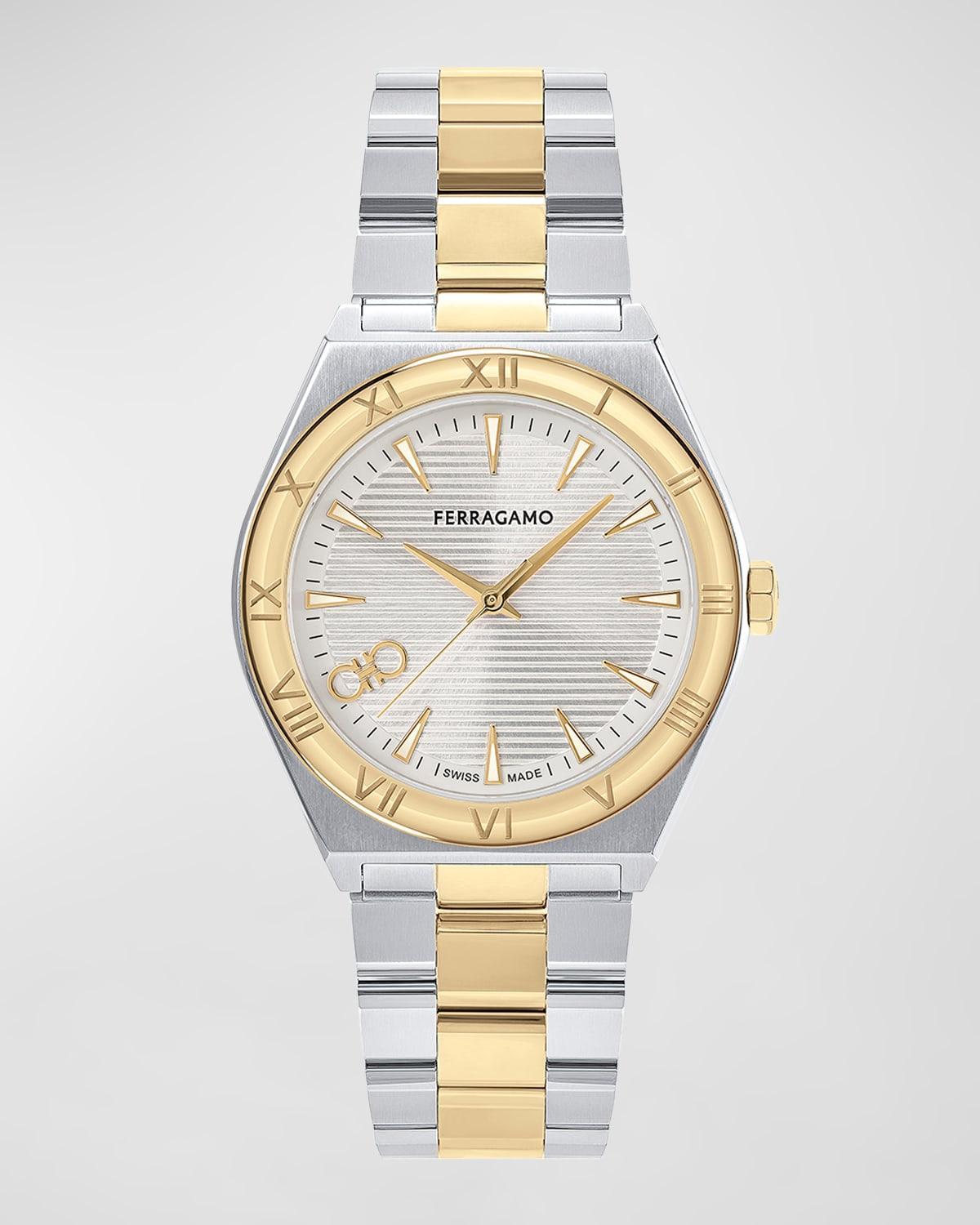 Mens 40mm Vega Upper East Watch with Bracelet Strap, Two Tone Product Image
