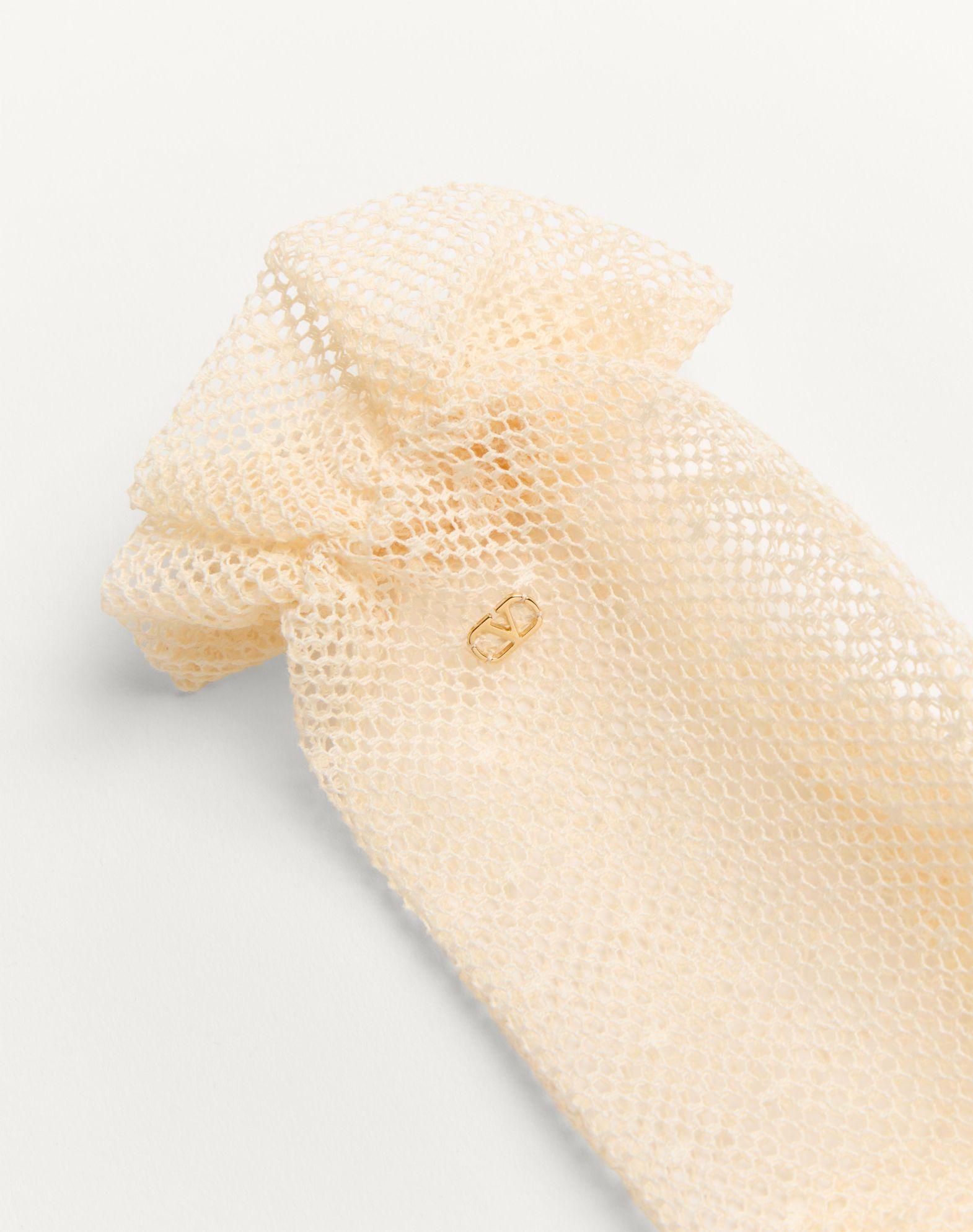 Vlogo Signature Gloves In Cotton And Tulle  Product Image