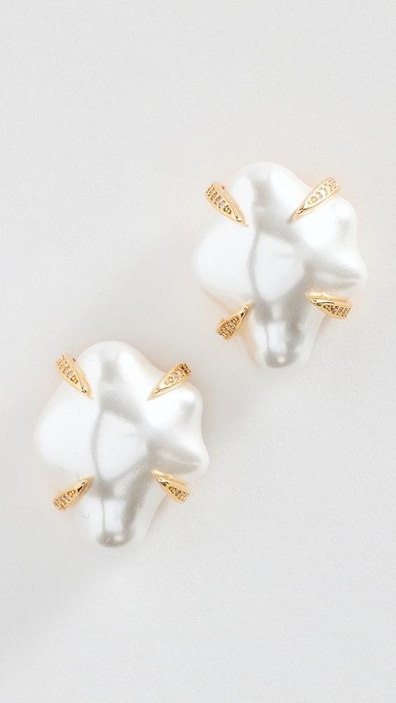 Kenneth Jay Lane Pearl Post Earrings | Shopbop Product Image