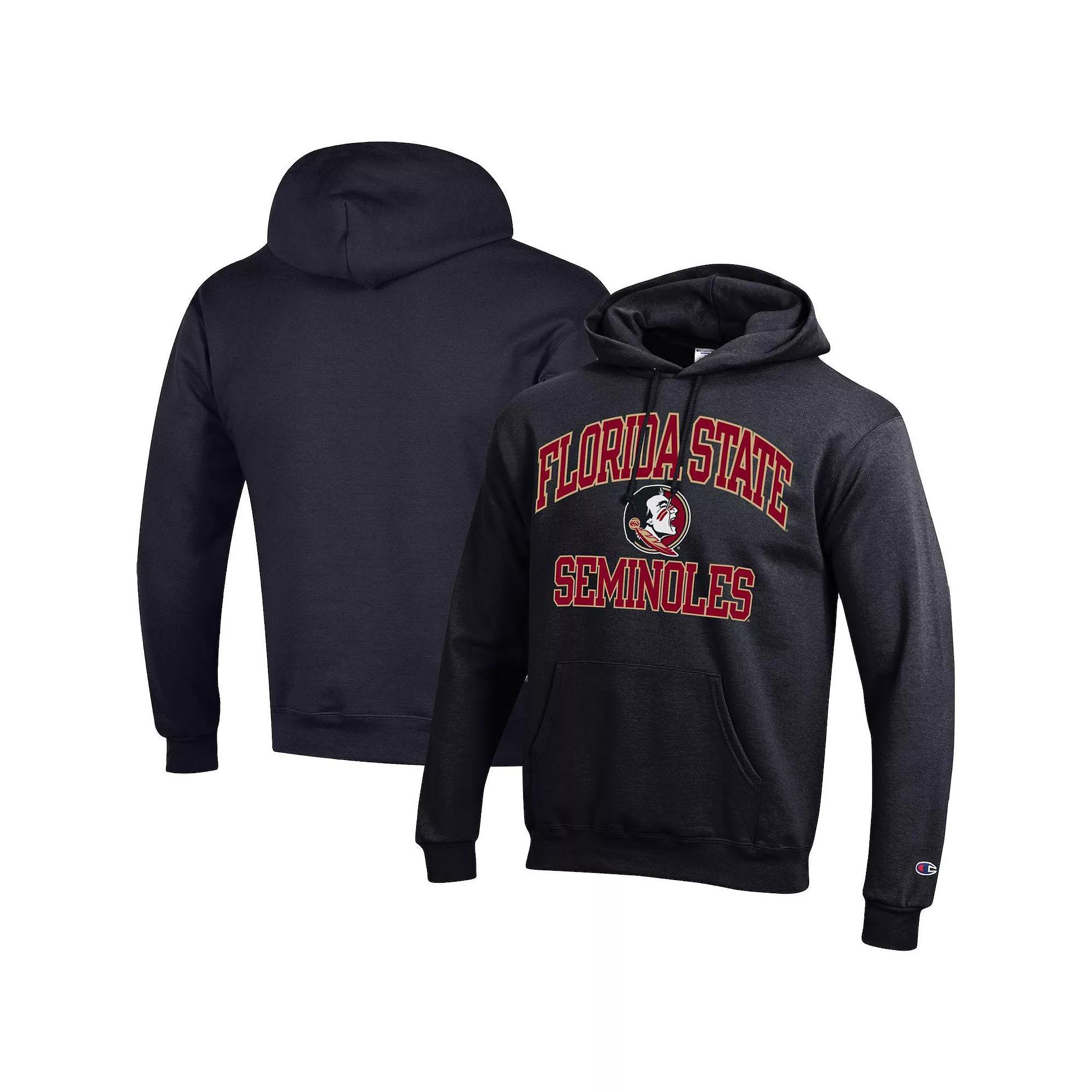 Men's Champion Black Florida State Seminoles High Motor Pullover Hoodie, Size: 2XL Product Image