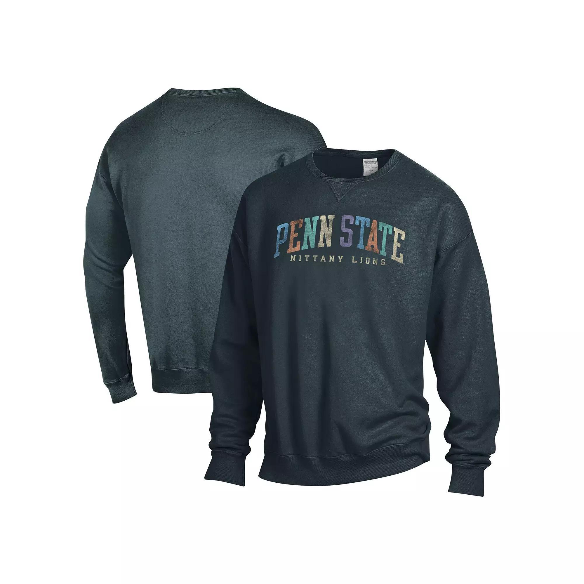 Unisex ComfortWash Gray Miami Hurricanes Oversized Pullover Sweatshirt, Womens Product Image