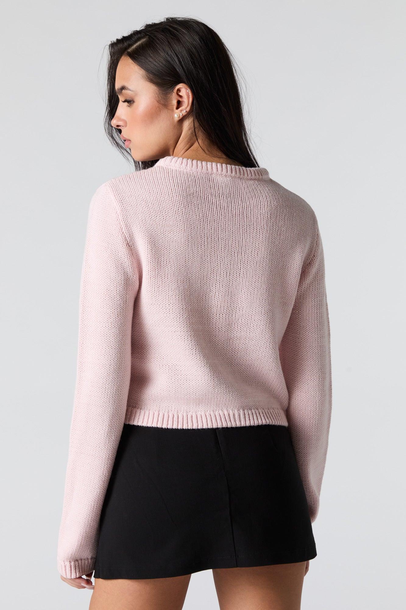 Ribbed Knit Snap Button Cardigan Female Product Image