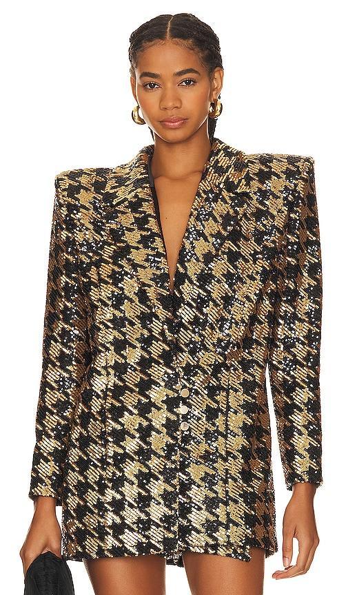 Womens Down In Flames Houndstooth Blazer Product Image