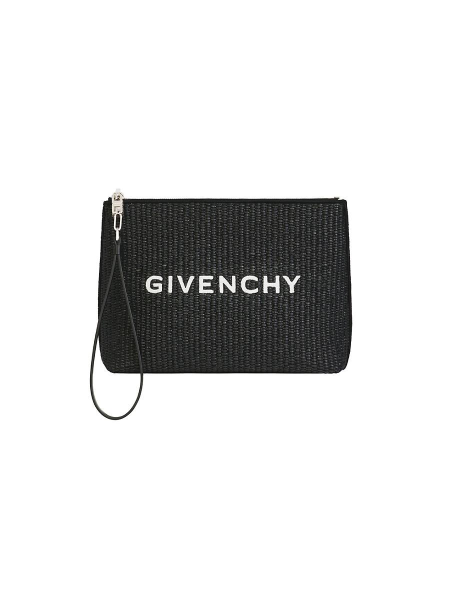 Womens Givenchy Travel Pouch in Raffia Size 0 Product Image