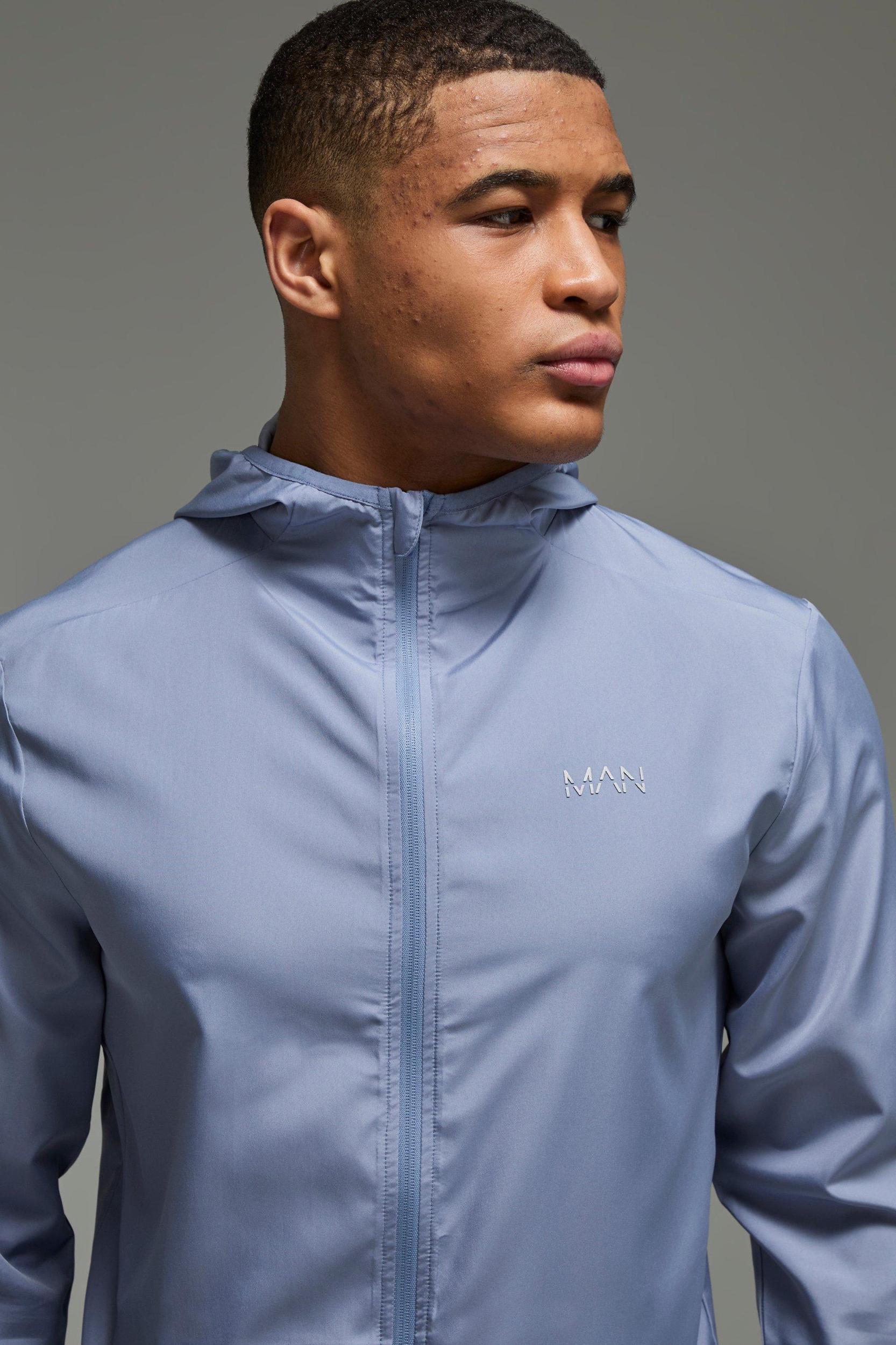 Man Active Lightweight Regular Fit Windbreaker | boohooMAN USA Product Image