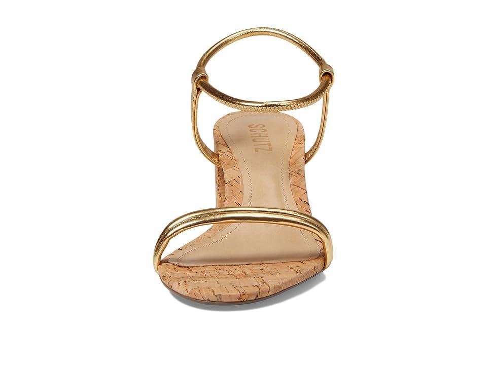 Womens Gimenez 60MM Metallic Block-Heel Sandals Product Image