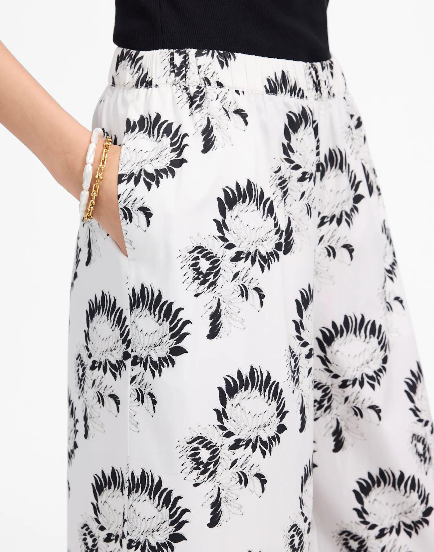 Pull-On Culottes in Cotton Poplin Product Image