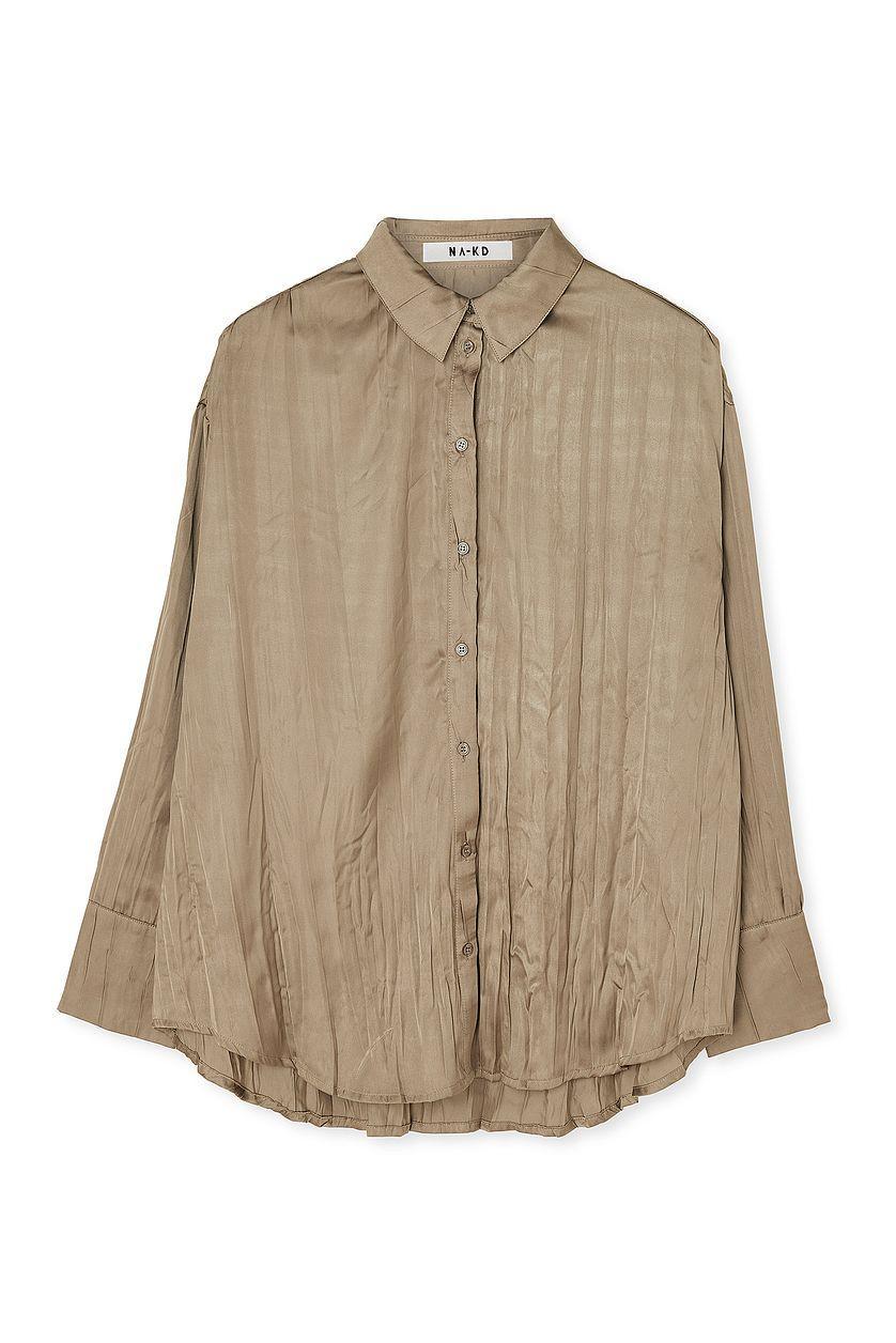Crinkled Satin Shirt Product Image