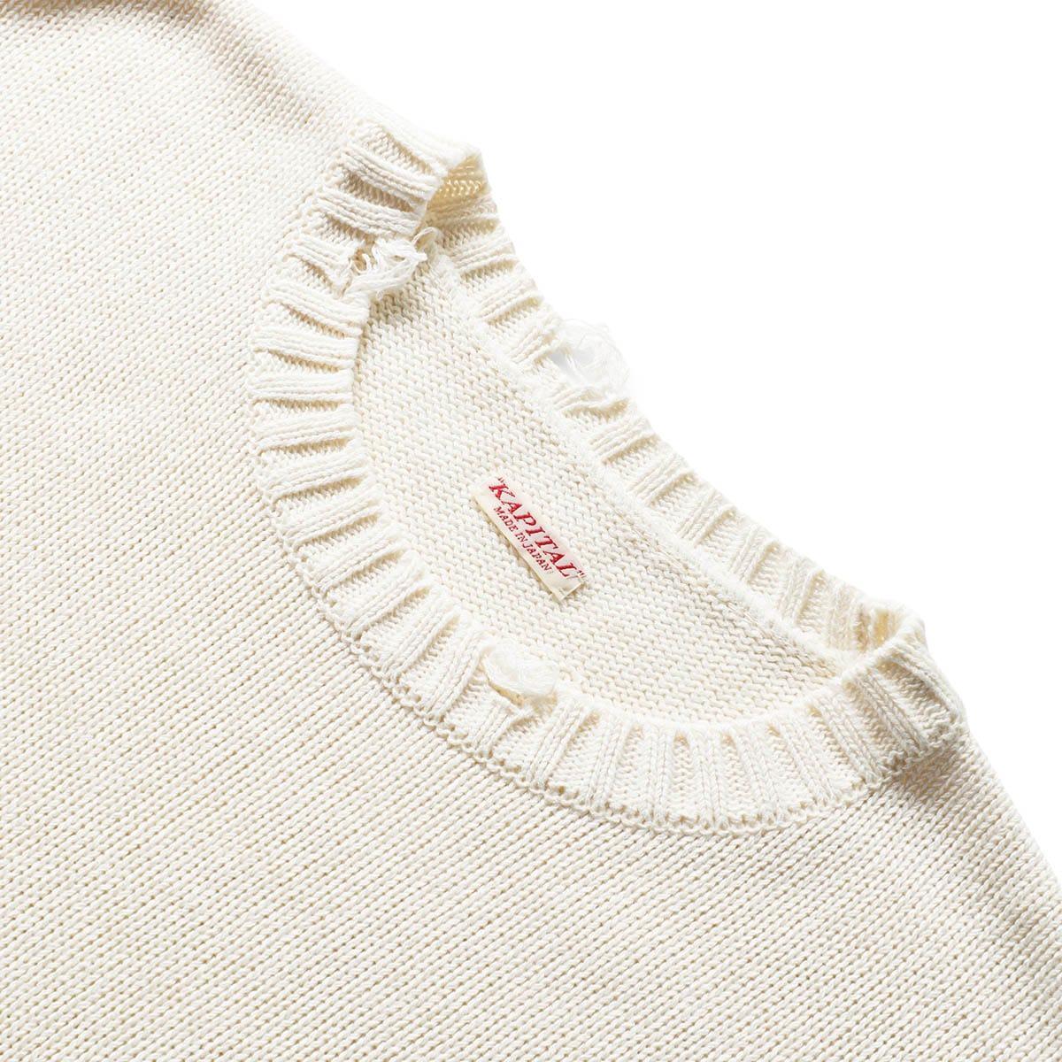 5G COTTON KNIT RAINBOWY PATCH CREW SWEATER Product Image