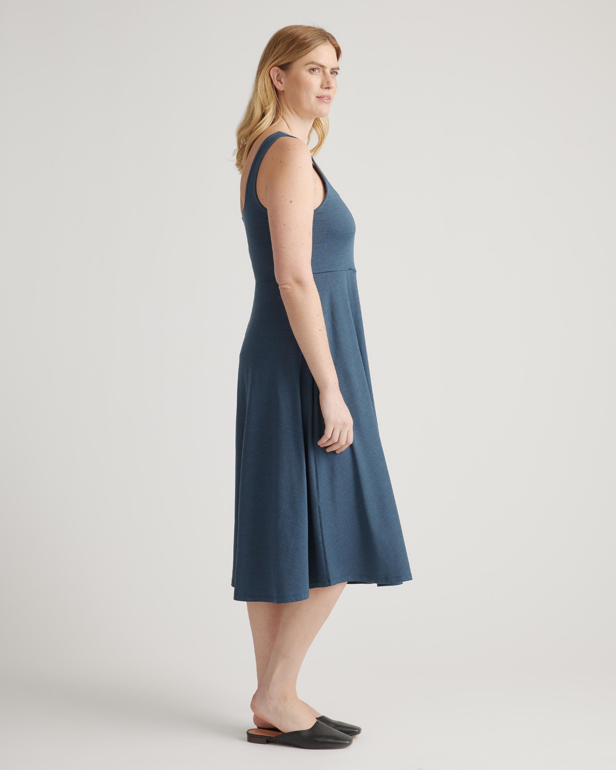 Quince | Women's Flowknit Breeze Fit & Flare Dress 100% Polyester Product Image