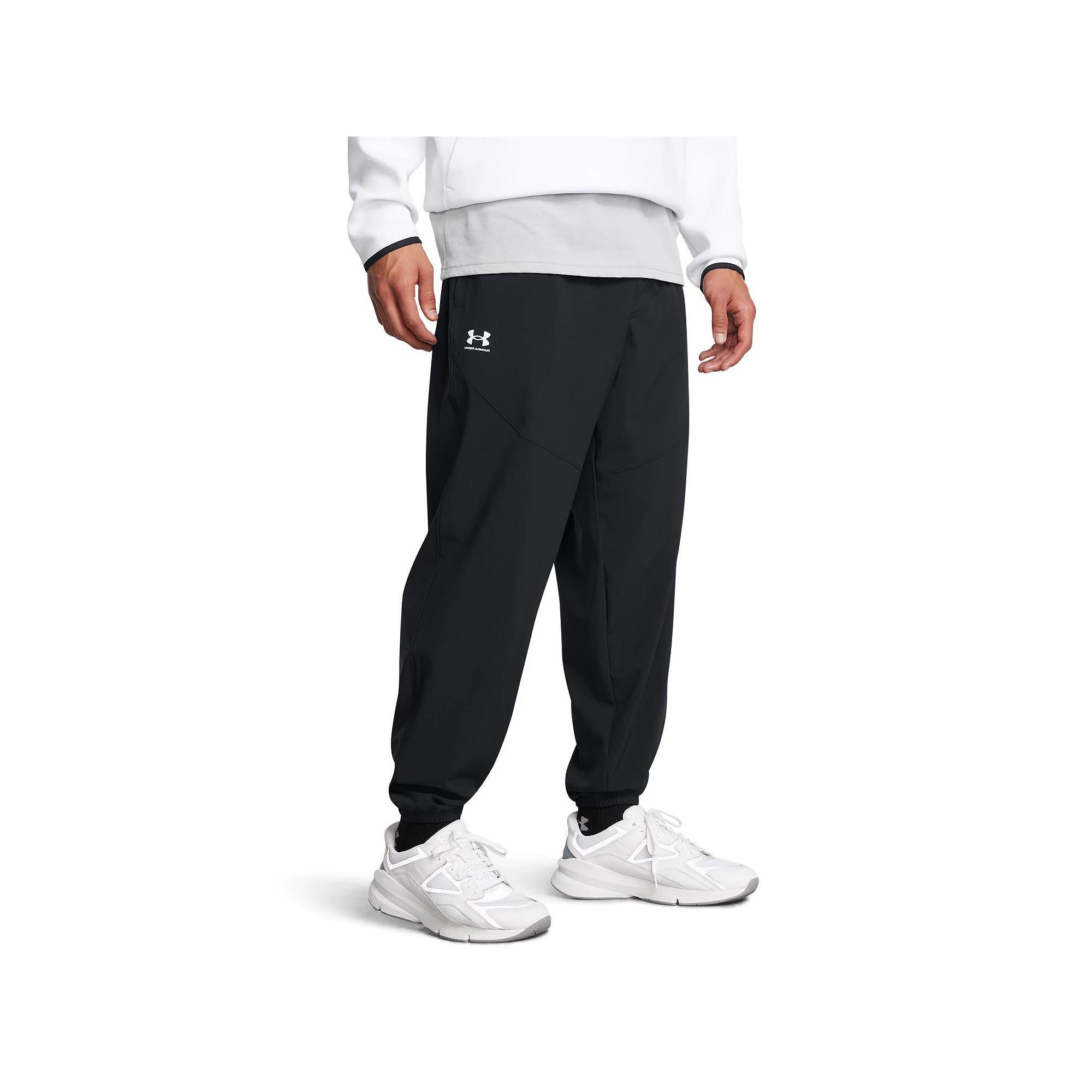 Men's Under Armour Vibe Woven Joggers, Size: Medium, Black Product Image