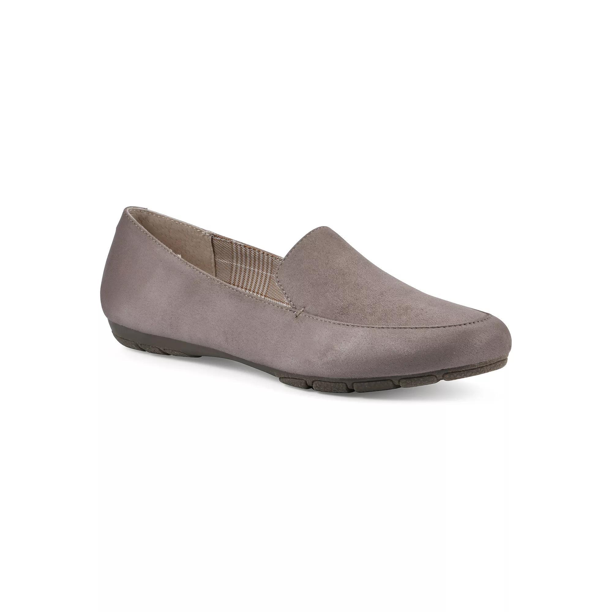 Cliffs by White Mountain Gallant Women's Loafer Flats, Size: 8.5, Brown Suedette Product Image