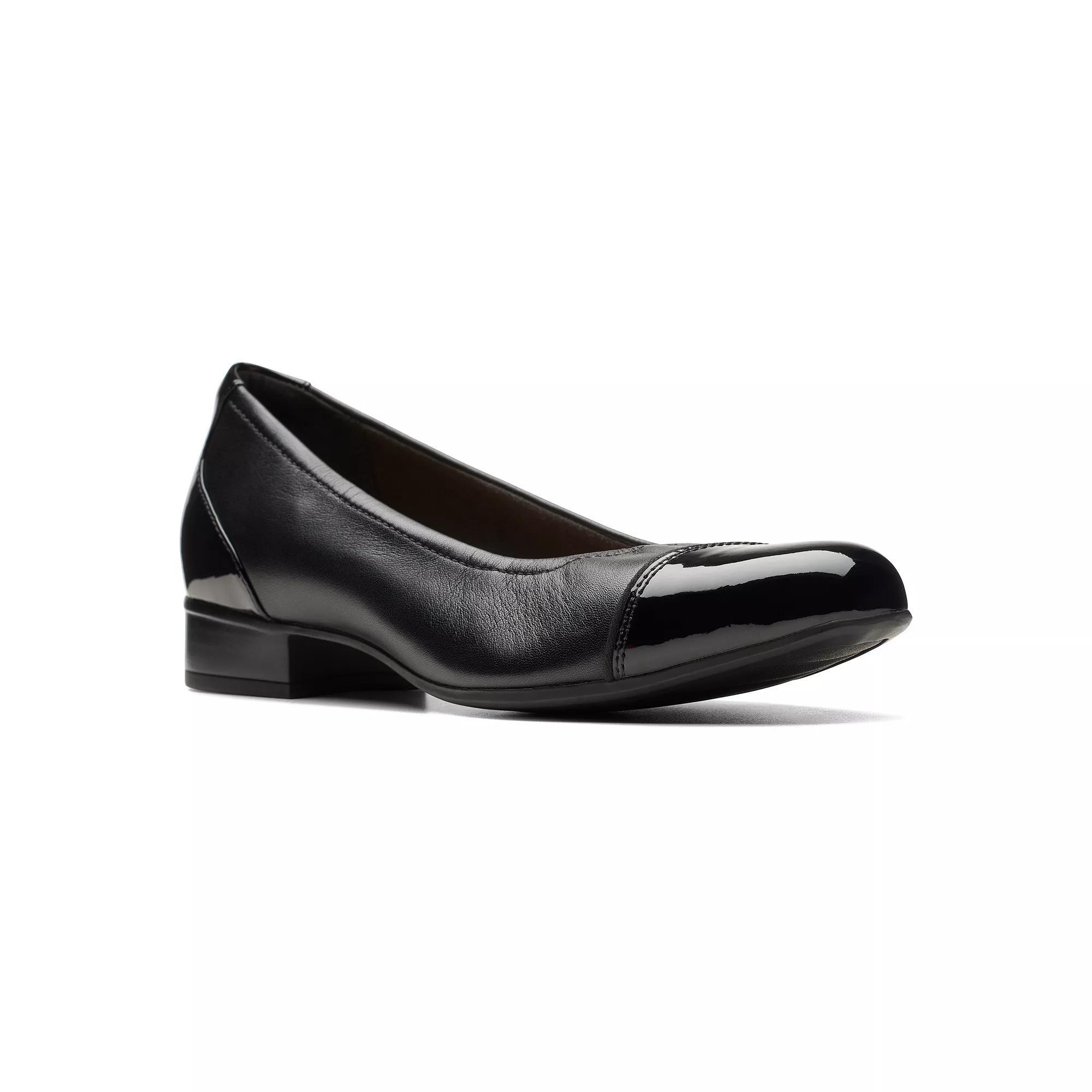Clarks® Juliet Step Women's Leather Slip-On Shoes, Size: 9, Black Product Image