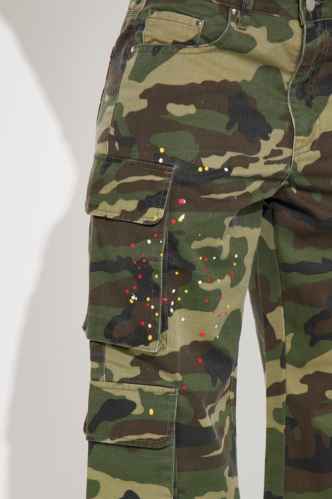 You Lost Me Camo Cargo Jogger Pant - Olive/combo Product Image