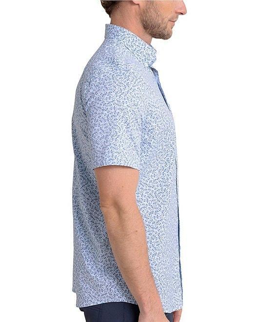 Southern Tide Brrr° Intercoastal Performance Stretch Iguana Glee Short Sleeve Woven Shirt Product Image