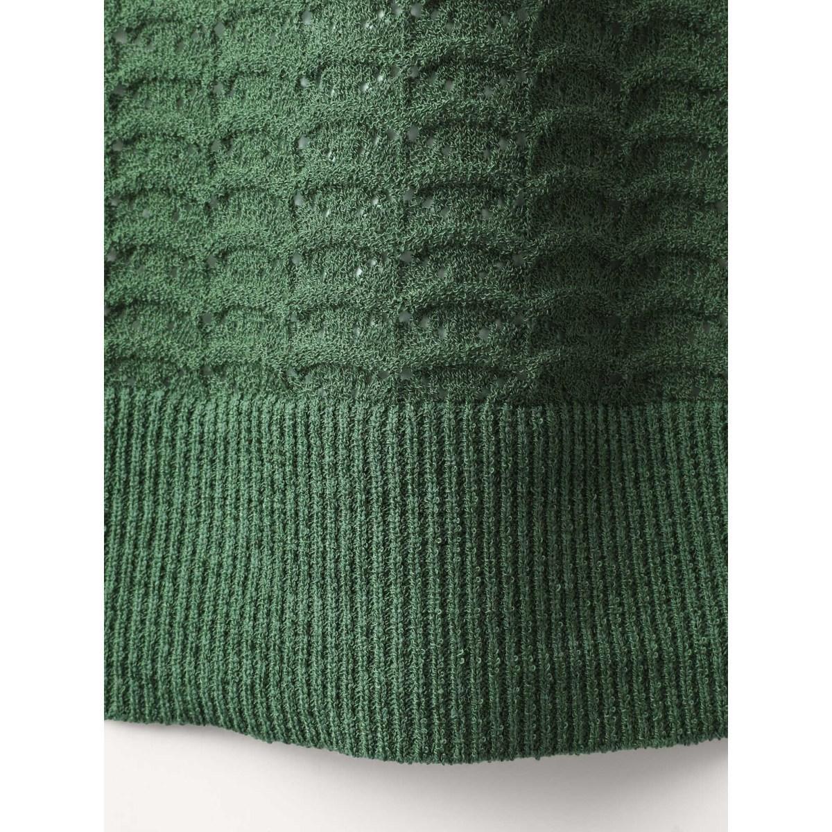 Plus Size Color Contrast Boat Neck Lightweight Pullover Moss Women Casual Loose Long Sleeve Boat Neck Everyday Pullovers BloomChic 12/L Product Image