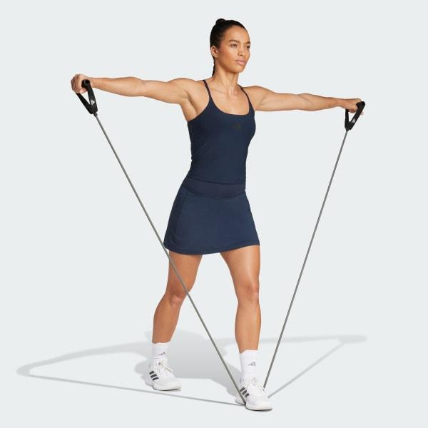 adidas Optime Skort With Integrated Bike Shorts Black XS Womens Product Image