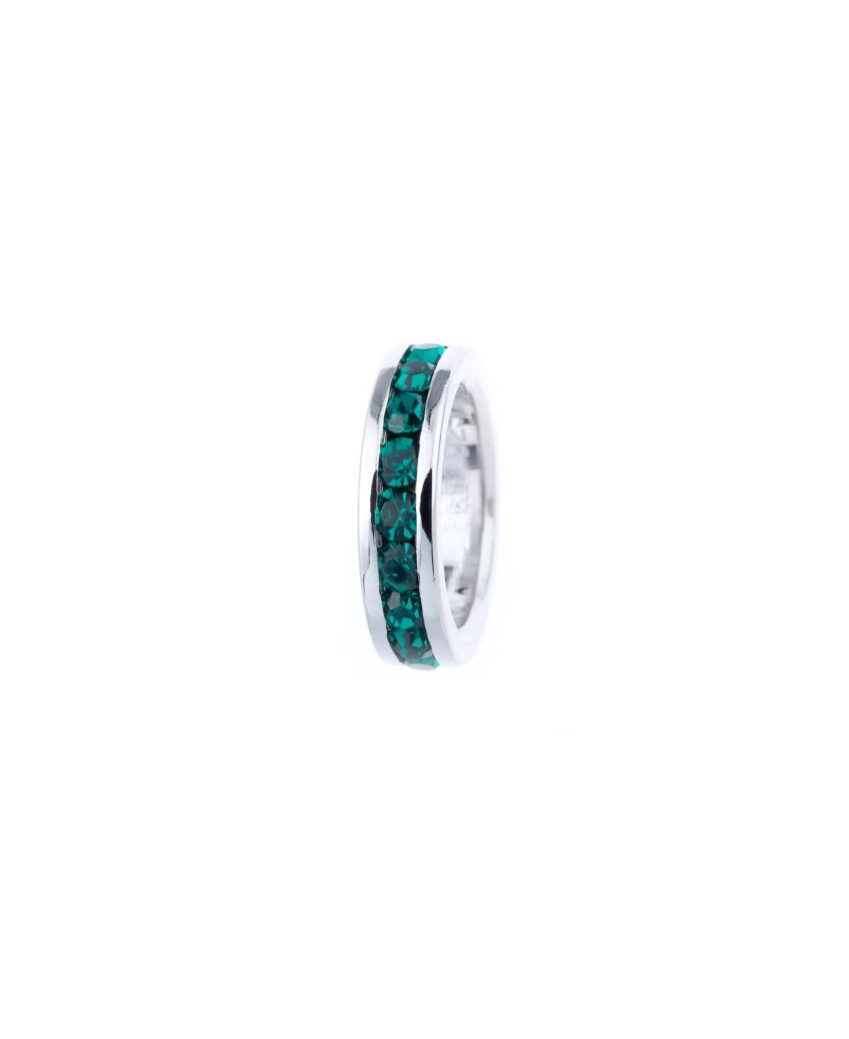 Traditions Jewelry Company Sterling Silver Crystal Birthstone Rondelle Charm, Women's, November Product Image