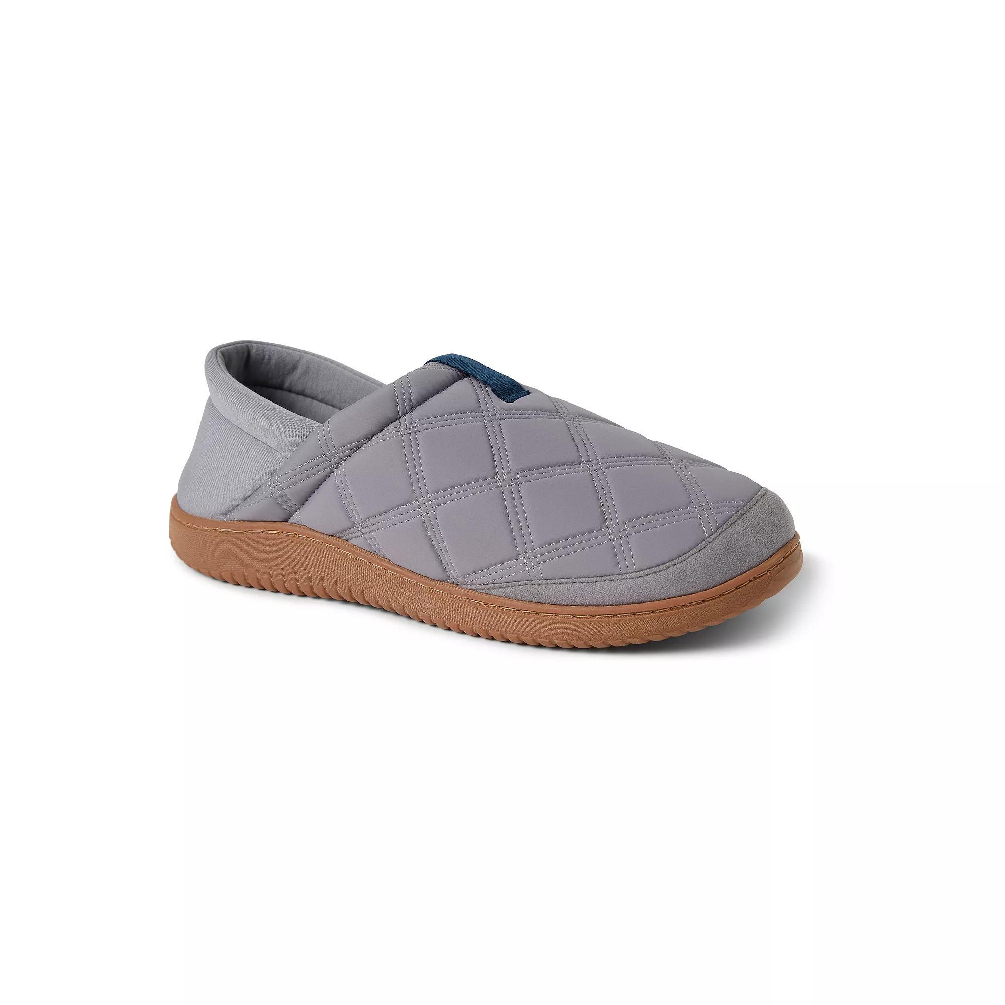 Dearfoams River Closed Back Men's Slippers, Size: Medium, Medium Gray Product Image