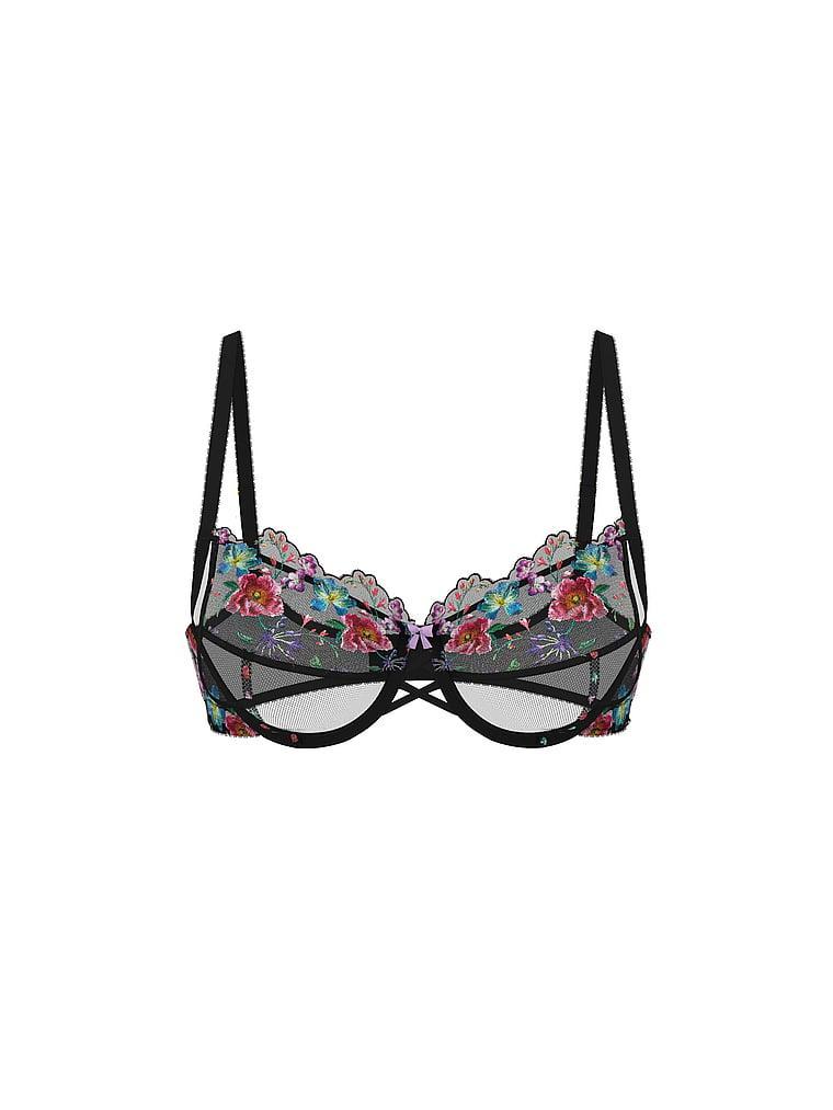 The Fabulous by Victoria's Secret Dark Blossom Embroidery Unlined Full-Cup Bra Product Image