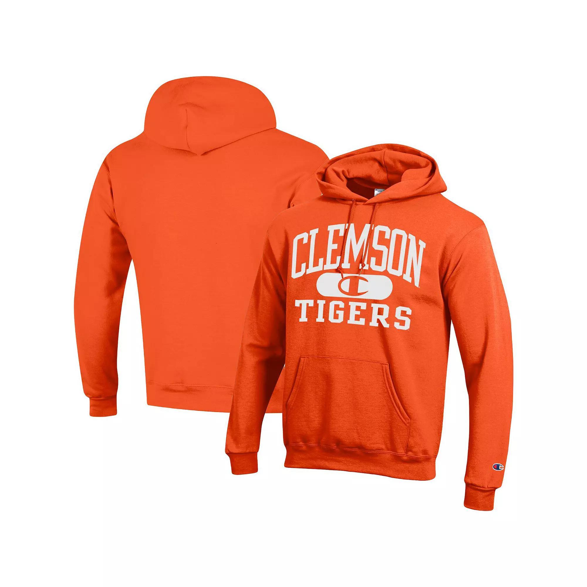 Men's Champion Orange Clemson Tigers Arch Pill Pullover Hoodie, Size: 2XL Product Image
