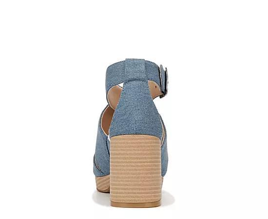 Dr. Scholl's Maya Block Heel Sandal Microfiber) Women's Sandals Product Image