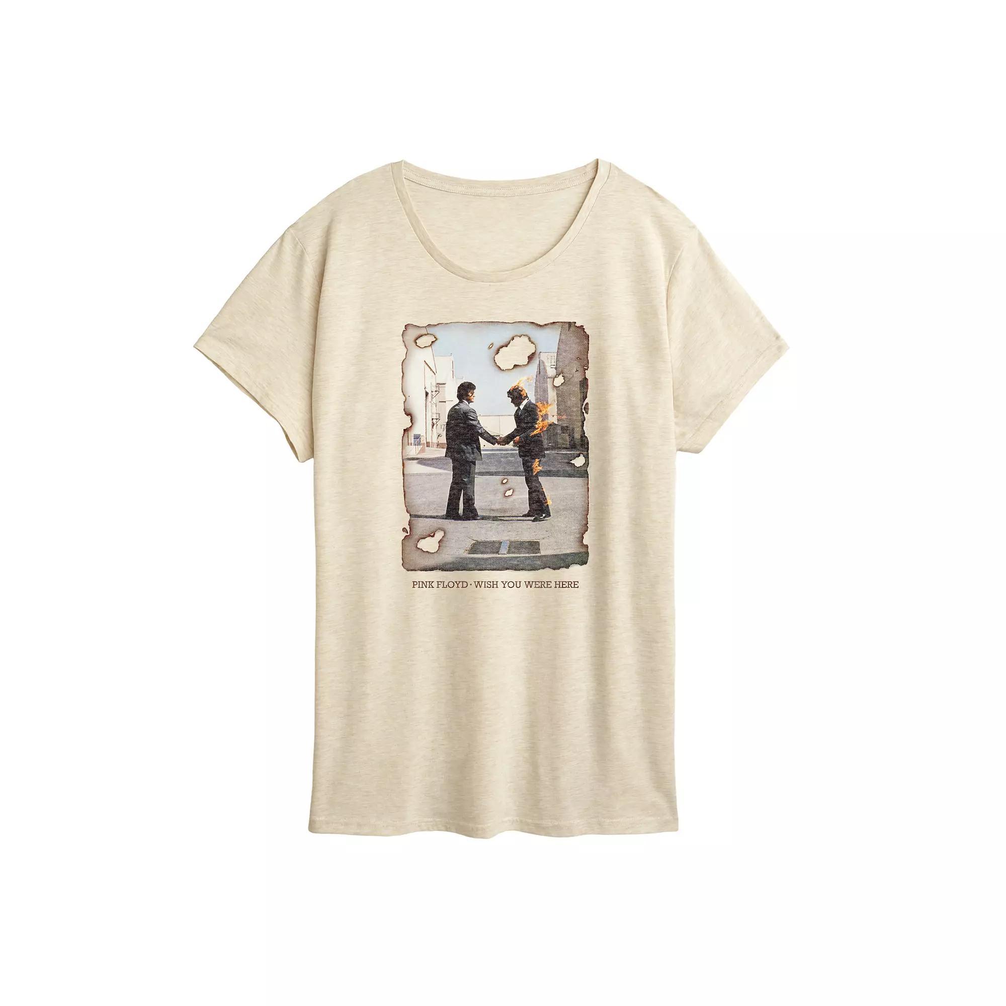 Womens Pink Floyd Wish You Were Here Burnt Graphic Tee Product Image