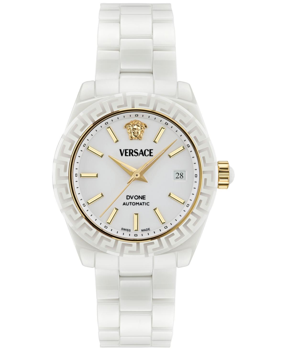40mm DV One Automatic Watch with Bracelet Strap, White Product Image