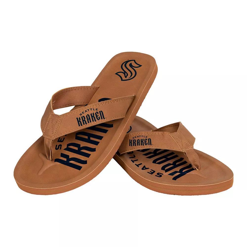 Men's FOCO Seattle Kraken Color Pop Flip-Flop Sandals, Size: Small, Krk Team Product Image