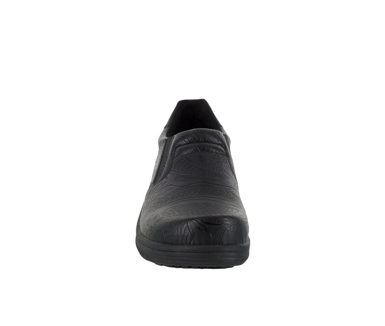 Women's Easy Works by Easy Street Bind Embossed Leather Slip-Resistant Clogs Product Image