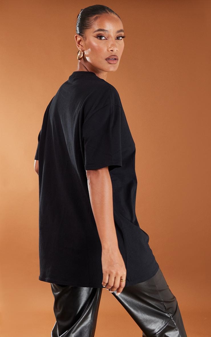 Cotton Black Oversized T-Shirt Product Image