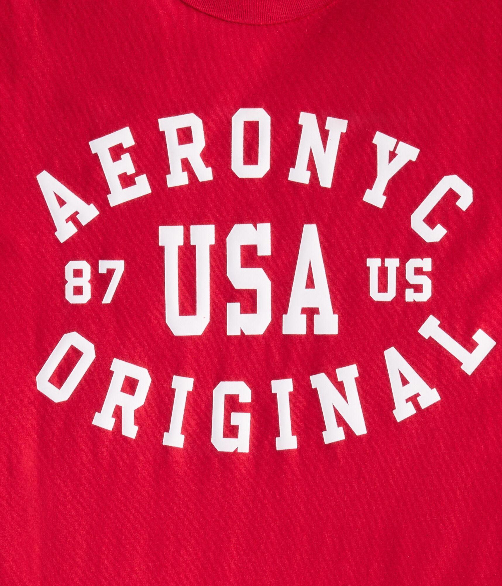 Aero NYC USA Flocked Graphic Tee Product Image