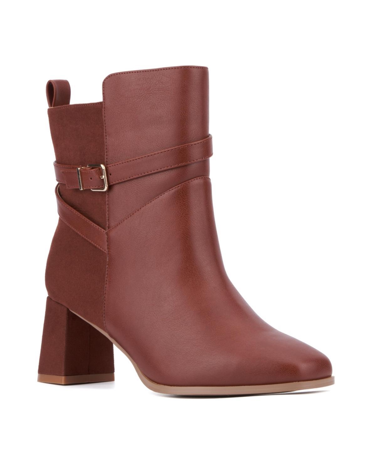 Fashion to Figure Malana Women's Wide Width Boots, Size: 11 Wide, Red Product Image