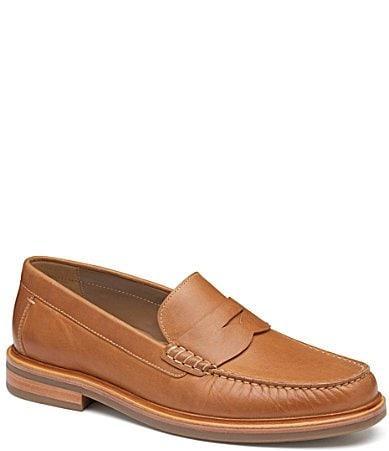 Johnston  Murphy Mens Lyles Leather Penny Loafers Product Image