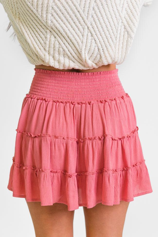 Through The Garden Rose Solid Mini Skort SALE Product Image