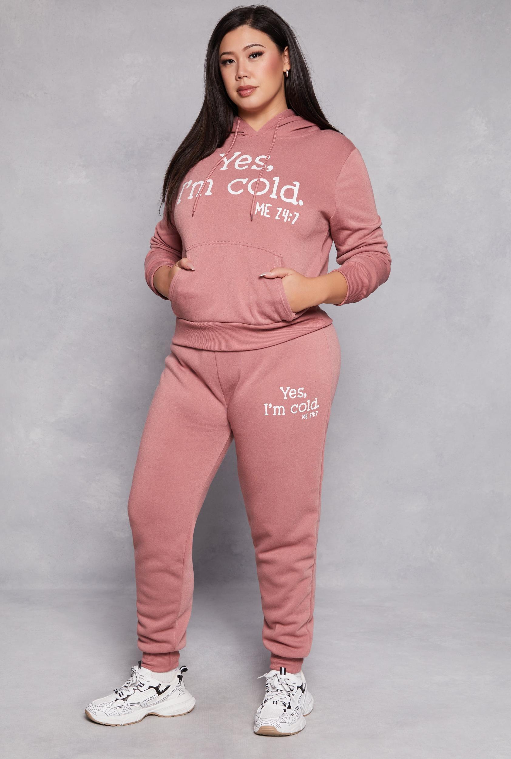 Womens Plus Size Yes Im Cold Joggers Product Image