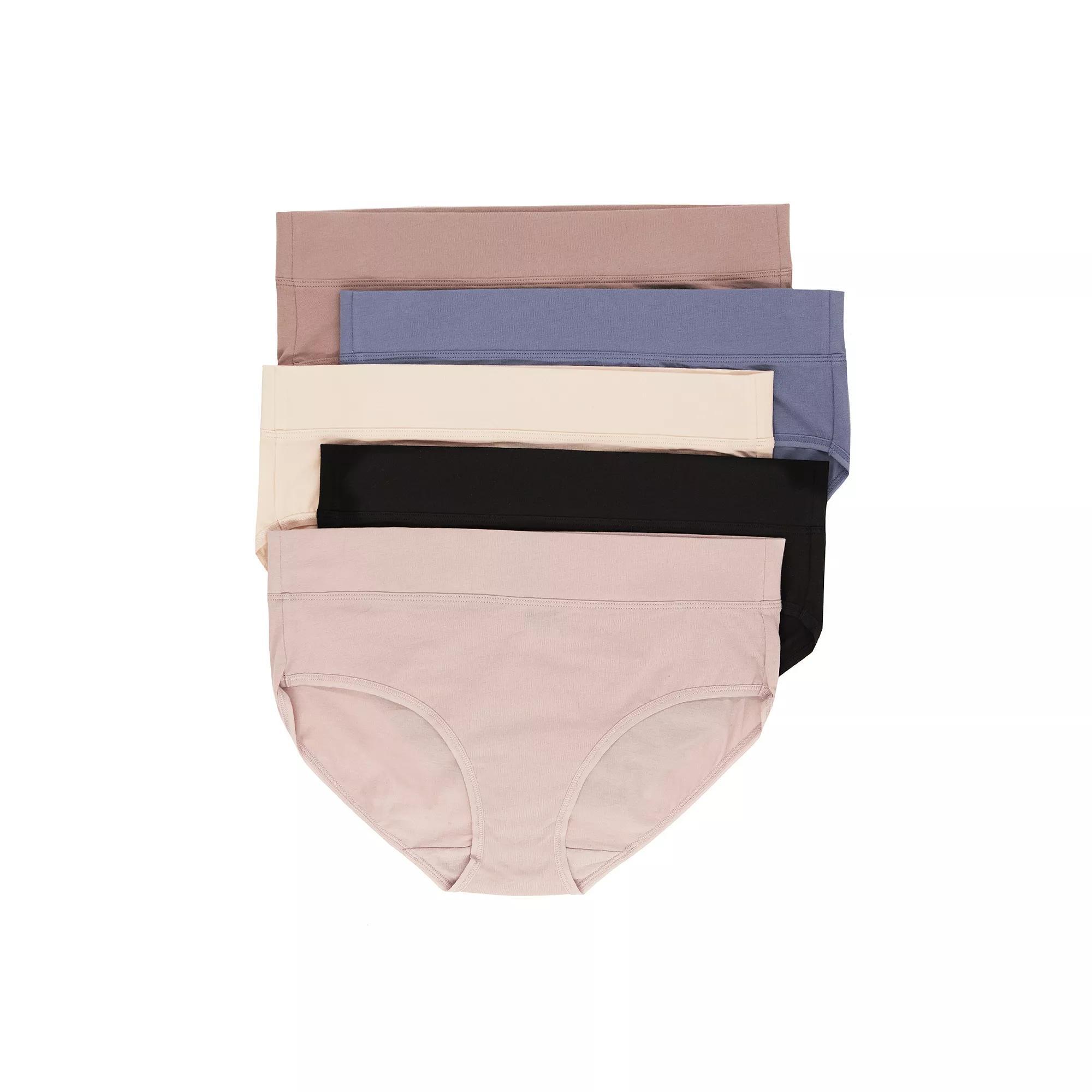 Women's Jezebel Pima Cotton Hipster Panty 4831P5 5-Pack, Size: XL, City Basics Product Image